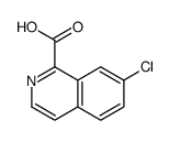 7-chloroisoquinoline-1-carboxylic acid结构式
