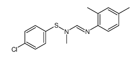 N1-(p-Chlorophenylthio)-N1-methyl-N2-(2,4-xylyl)formamidine结构式