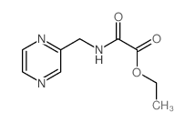 Aceticacid, 2-oxo-2-[(2-pyrazinylmethyl)amino]-, ethyl ester结构式