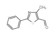 4-甲基-2-苯基-1,3-噻唑-5-甲醛结构式