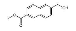 methyl 6-hydroxymethyl-2-naphthalenecarboxylate结构式