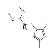 dimethoxymethyl-[(3,5-dimethylpyrazol-1-yl)methyl]silane结构式