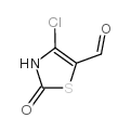 4-氯-2,3-二氢-2-氧代-5-噻唑甲醛结构式