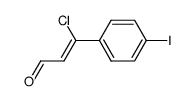 3-Chlor-3-(4-iodphenyl)-acrolein结构式