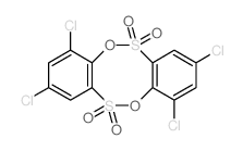 2,4,8,10-tetrachlorobenzo[c][1,5,2,6]benzodioxadithiocine 6,6,12,12-tetraoxide结构式