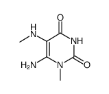 6-氨基-1-甲基-5-(甲基氨基)尿嘧啶结构式