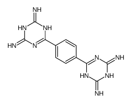6-[4-(4,6-diamino-1,3,5-triazin-2-yl)phenyl]-1,3,5-triazine-2,4-diamine结构式
