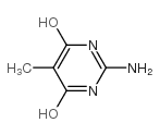 2-氨基-4,6-二羟基-5-甲基嘧啶结构式