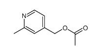 acetic acid 2-methyl-pyridin-4-ylmethyl ester结构式