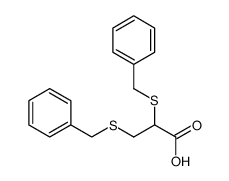 2,3-bis-benzylsulfanyl-propionic acid结构式