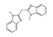 1-methyl-2-[(1-methylbenzimidazol-2-yl)methyl]benzimidazole结构式