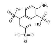 6-aminonaphthalene-1,3,5-trisulphonic acid结构式