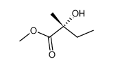 (R)-(-)-methyl-2-hydroxy-2-methylbutanoate结构式