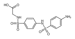 2-[[4-[(4-aminophenyl)sulfonylamino]phenyl]sulfonylamino]acetic acid结构式