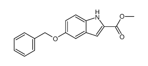5-benzyloxy-1H-indole-2-carboxylic acid methyl ester结构式