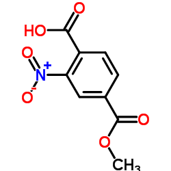 2-硝基对苯二酸-4-甲酯结构式