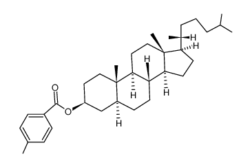 cholestan-3-yl 4-methylbenzoate结构式