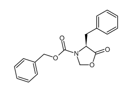 (4S)-4-benzyl-5-oxo-1,3-oxazolidine-3-carboxylic acid benzyl ester结构式