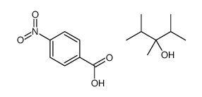 4-nitrobenzoic acid,2,3,4-trimethylpentan-3-ol结构式