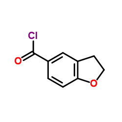 2,3-二氢-1-苯并呋喃-5-羰酰氯结构式