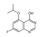7-氟-5-异丙氧基喹唑啉-4(3H)-酮结构式