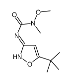 3-(5-tert-butyl-1,2-oxazol-3-yl)-1-methoxy-1-methylurea结构式