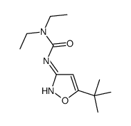 3-(5-tert-butyl-1,2-oxazol-3-yl)-1,1-diethylurea结构式