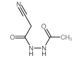 Acetic acid, 2-cyano-,2-acetylhydrazide结构式