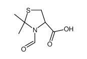 (R)-2,2-二甲基-3-甲酰基 4-噻唑烷羧酸结构式