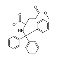 (2S)-5-methoxy-5-oxo-2-(tritylamino)pentanoate结构式