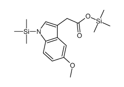 1H-Indole-3-acetic acid, 5-methoxy-1-(trimethylsilyl)-, trimethylsilyl ester结构式