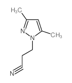 3-(3,5-二甲基-1H-吡唑-1-基)-丙腈结构式