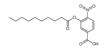 3-(decanoyloxy)-4-nitrobenzoic acid结构式