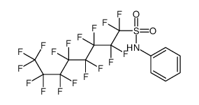 1,1,2,2,3,3,4,4,5,5,6,6,7,7,8,8,8-heptadecafluoro-N-phenyloctane-1-sulfonamide结构式