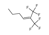 1,1,1-trifluoro-2-trifluoromethyl-hex-2-ene结构式