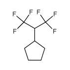 (2,2,2-trifluoro-1-trifluoromethylethyl)-cyclopentane结构式