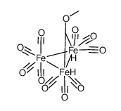 HFe3(μ2-COCH3)(carbonyl)10结构式