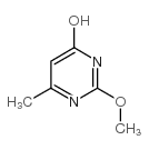 2-甲氧基-4-甲基-6-羟基嘧啶结构式