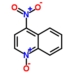4-硝基喹啉-N-氧化物结构式