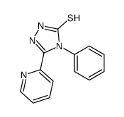 4-phenyl-3-pyridin-2-yl-1H-1,2,4-triazole-5-thione结构式
