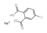 4-氯代邻苯二甲酸单钠盐结构式
