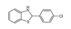 2-(4-chlorophenyl)-benzothiazoline结构式