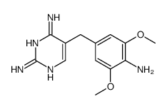 5-[(4-amino-3,5-dimethoxy-phenyl)methyl]pyrimidine-2,4-diamine结构式