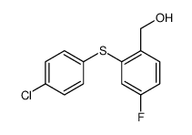 [2-(4-chlorophenyl)sulfanyl-4-fluorophenyl]methanol结构式