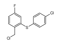 1-(chloromethyl)-2-(4-chlorophenyl)sulfanyl-4-fluorobenzene结构式