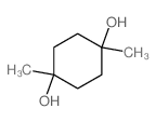 1,4-Cyclohexanediol,1,4-dimethyl-, trans-结构式