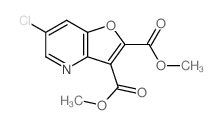 Furo[3,2-b]pyridine-2,3-dicarboxylicacid, 6-chloro-, 2,3-dimethyl ester结构式