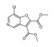 7-chloro-furo[3,2-c]pyridine-2,3-dicarboxylic acid dimethyl ester结构式