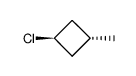 trans-3-methyl-1-chlorocyclobutane结构式