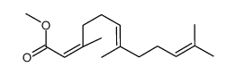 methyl 3,7,11-trimethyl-2Z,6E,10-dodecatrienoate结构式